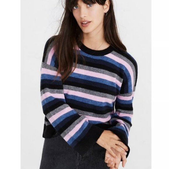 Madewell Cardiff Striped Crewneck Sweater - Picture 2 of 10